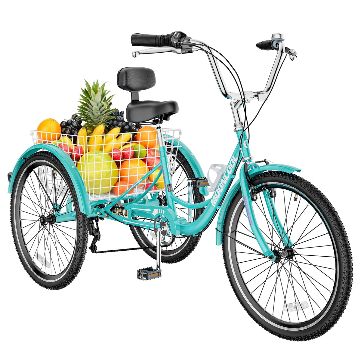 20/24/26 inch 7 Speed Adult Tricycle with Basket T89526