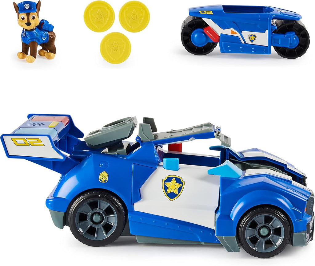 2-in-1 Transforming Toy Car with Motorcycle, Lights, Sounds and Action Figure L218695