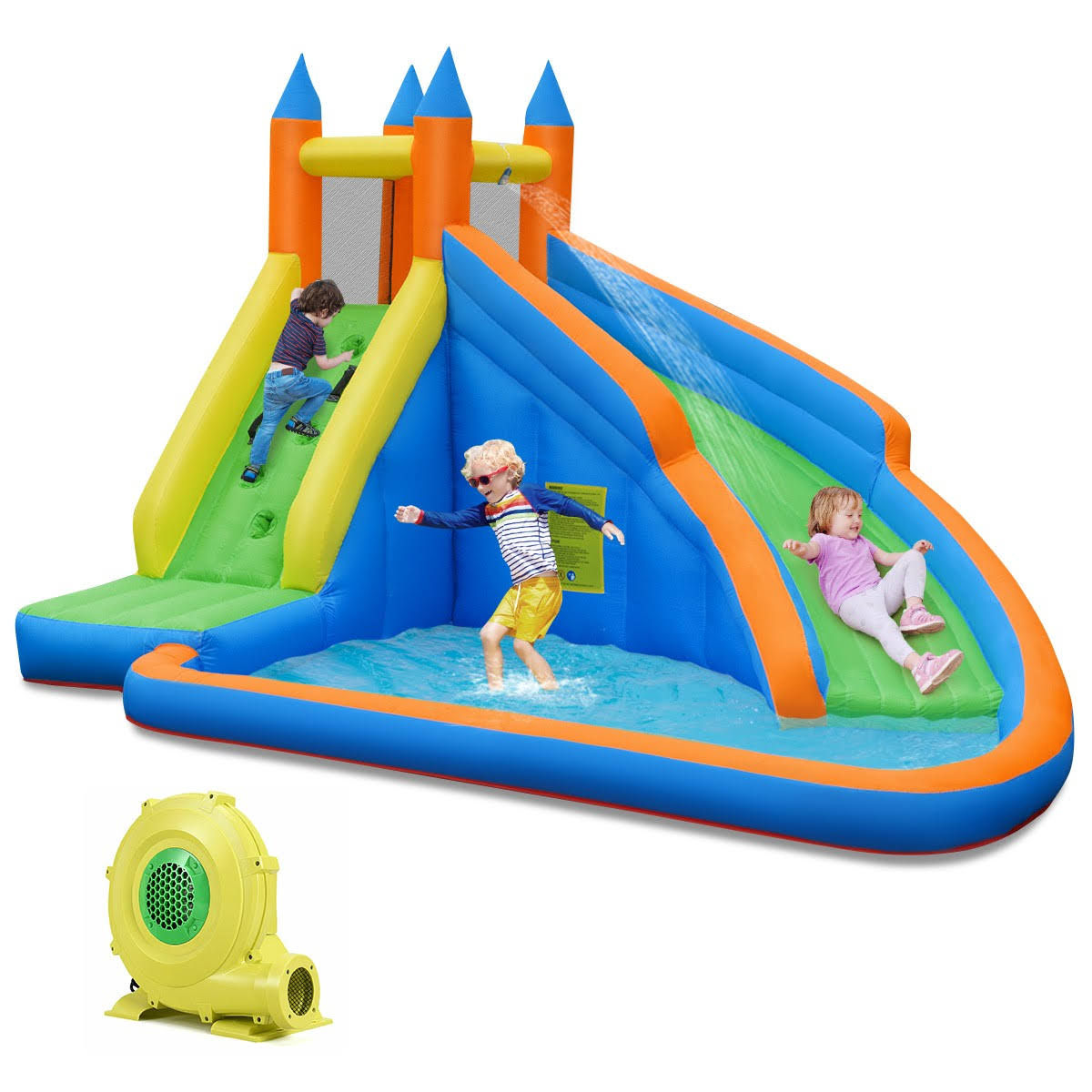 Inflatable Bounce House Water Slide with Blower J834