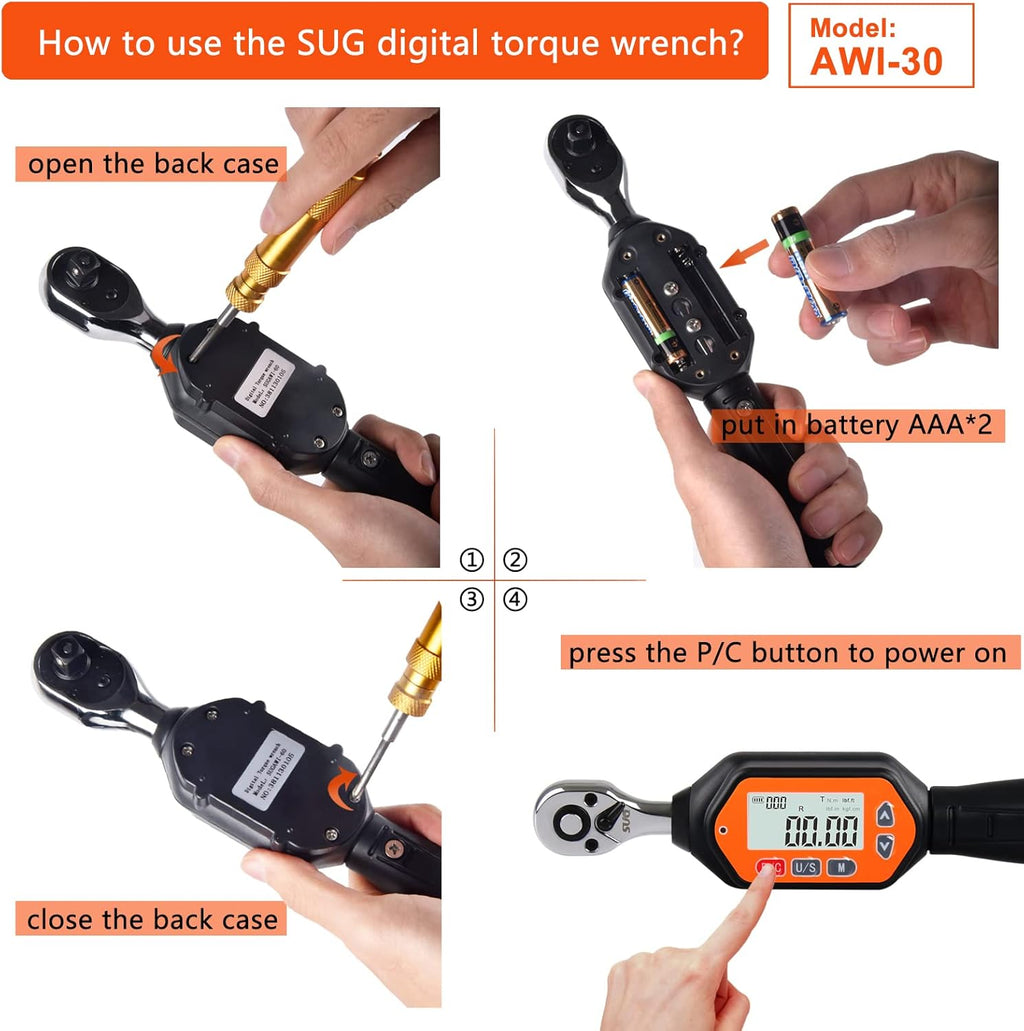 1/4-inch Drive Digital Torque Wrench W447