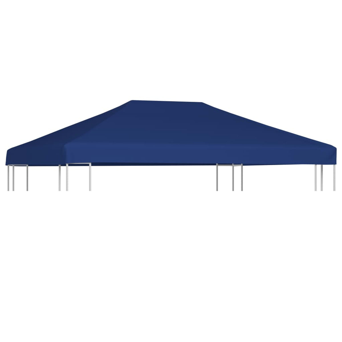 Blue 13.1ft x 9.8ft PVC Coating Gazebo Top Cover Replacement D747