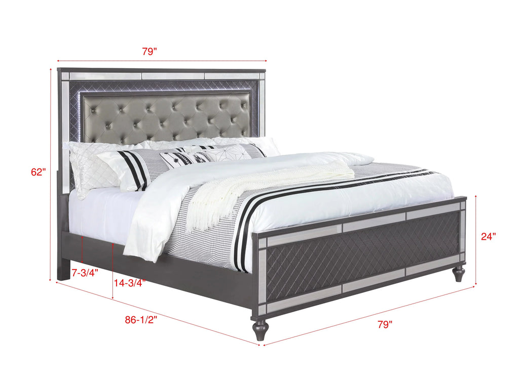 King Size Panel Bedroom Set M413