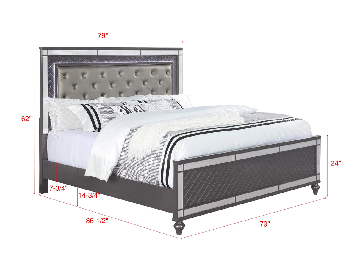 King Size Panel Bedroom Set M413