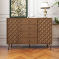 Mid-Century Sideboard Buffet Cabinet with 3 Drawers and 2 Doors Z1749