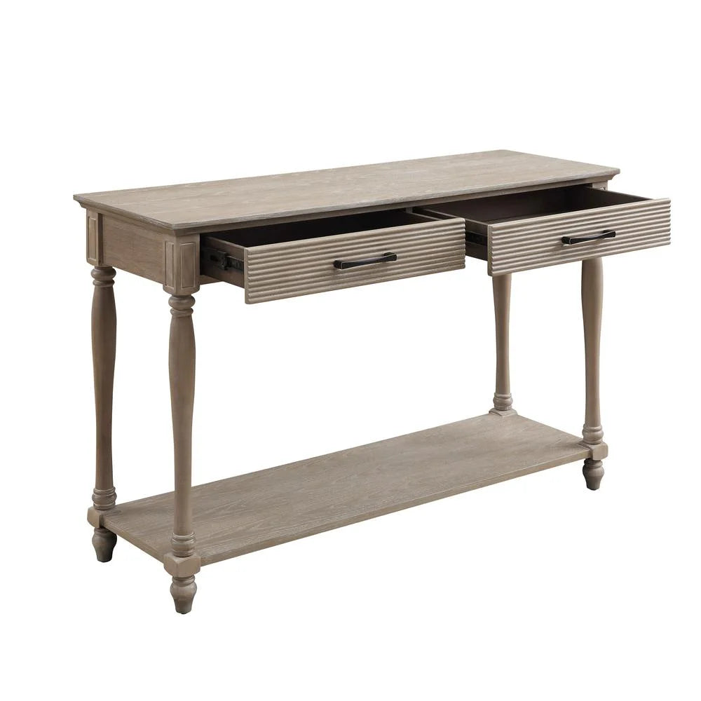 Rectangular 2-Drawer Wooden Sofa Table P7236
