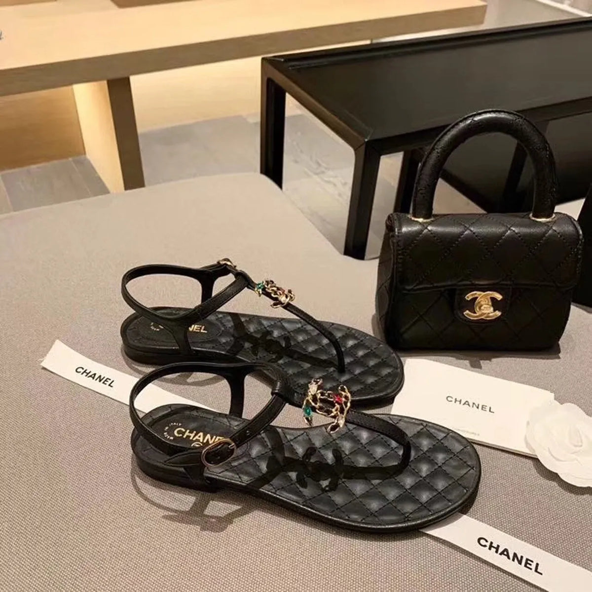 Black Sandals I246