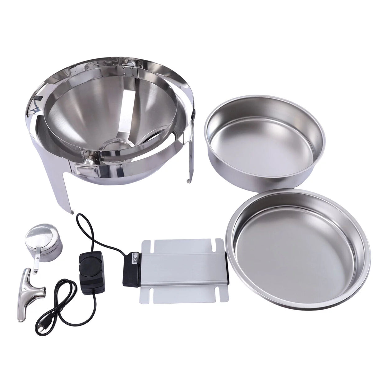 6L Stainless Steel Round Food Warmer Set G309518