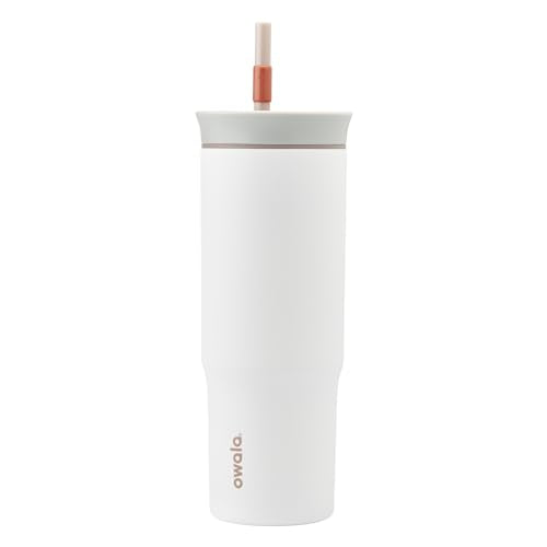 Stainless Steel Insulated Travel Tumbler with Straw, 24 oz W92903