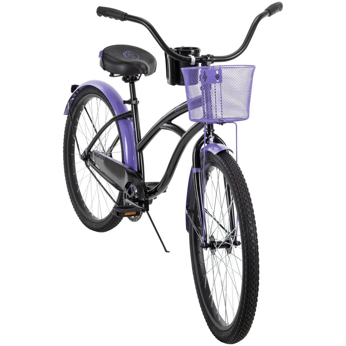 Black and Purple Cruiser Bicycle J506