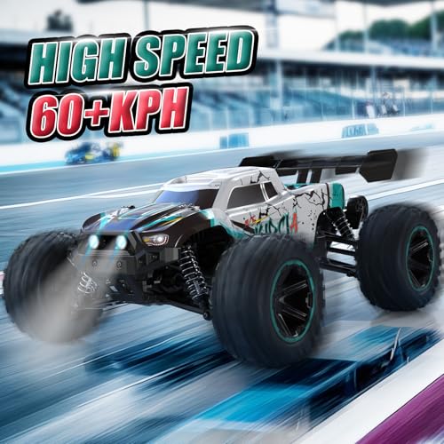 1/14 RC Cars Fast 60 KPH 4WD All Terrain RC Truck with 60 Mins Runtime U455429
