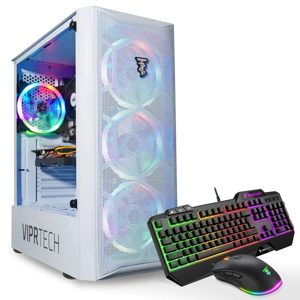 Intel i7 Gaming PC Desktop - NVIDIA GTX 1660 Super 6GB, 16GB RAM, 512GB NVMe SSD, White R20592
