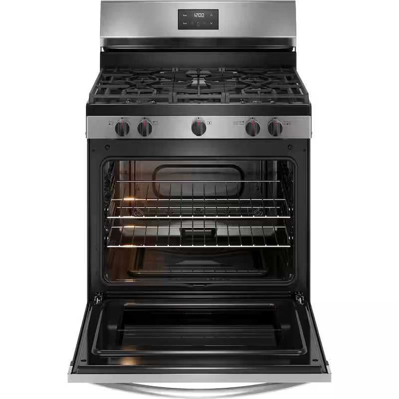 5 Burner Freestanding Gas Range in Stainless Steel P5512