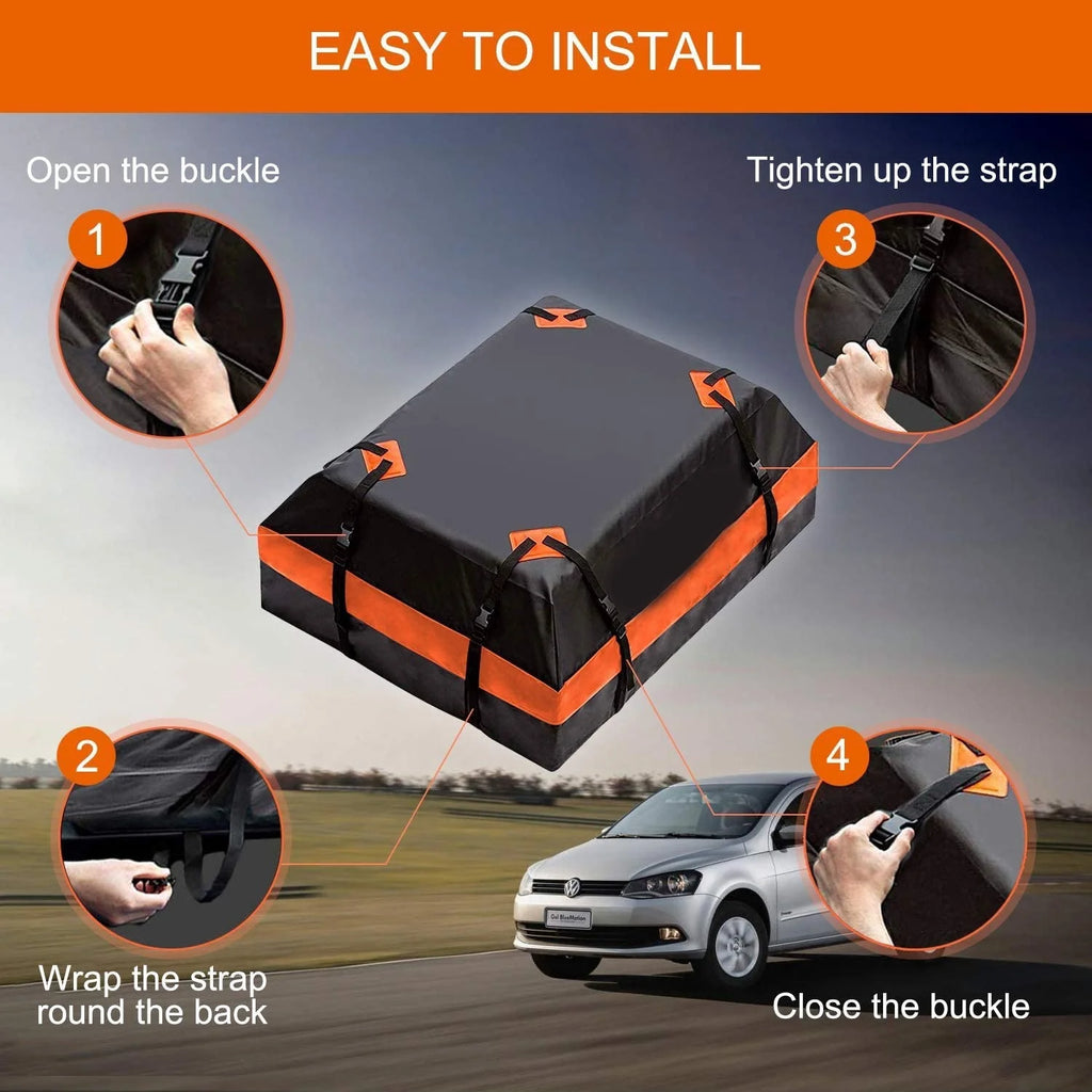 15 Cubic Feet Waterproof Roof Cargo Carrier Bag X9685