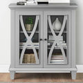 2 Door Accent Cabinet, Gray Y579475