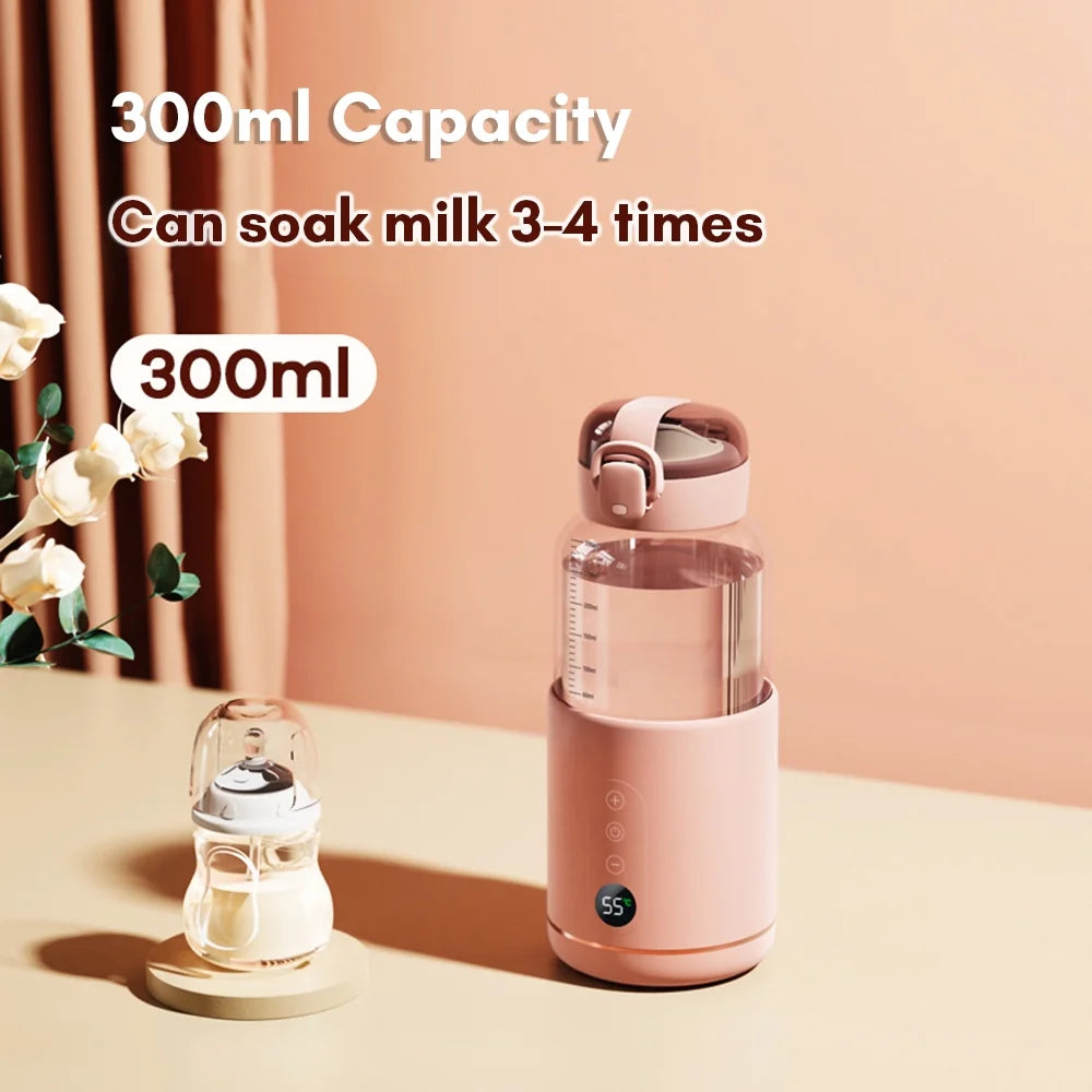 Portable Warmer for Formula 300ml Capacity Wireless Instant Warmer Electric Kettle E5904