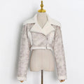 Faux Leather Sueded Aviator Jacket G1709