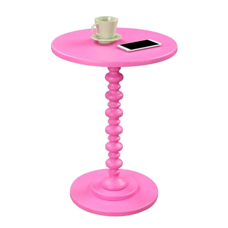 Pink Painted Spindle Table Q9019