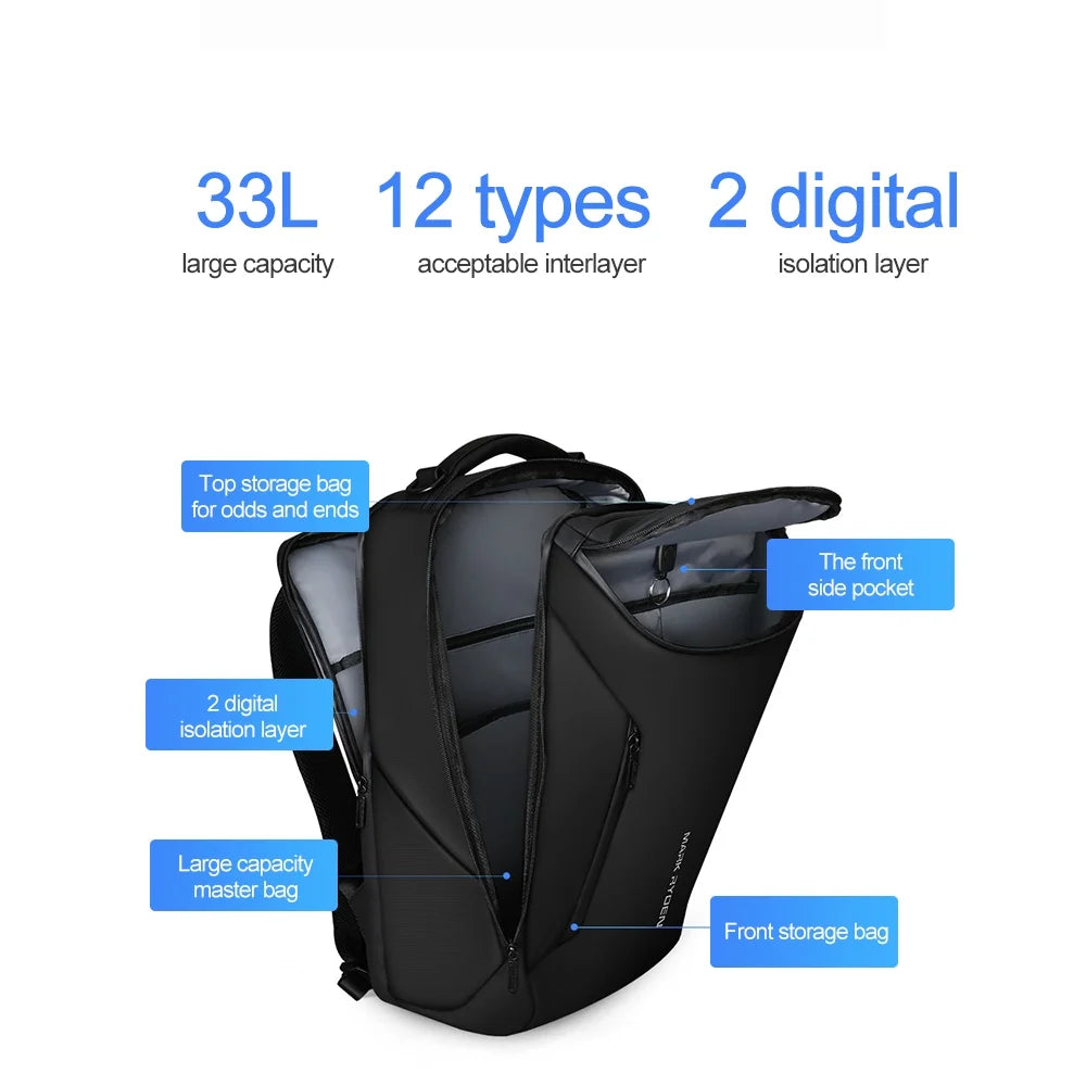 Waterproof USB Charging Travel Backpack C4771