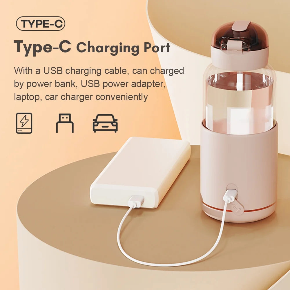 Portable Warmer for Formula 300ml Capacity Wireless Instant Warmer Electric Kettle E5904