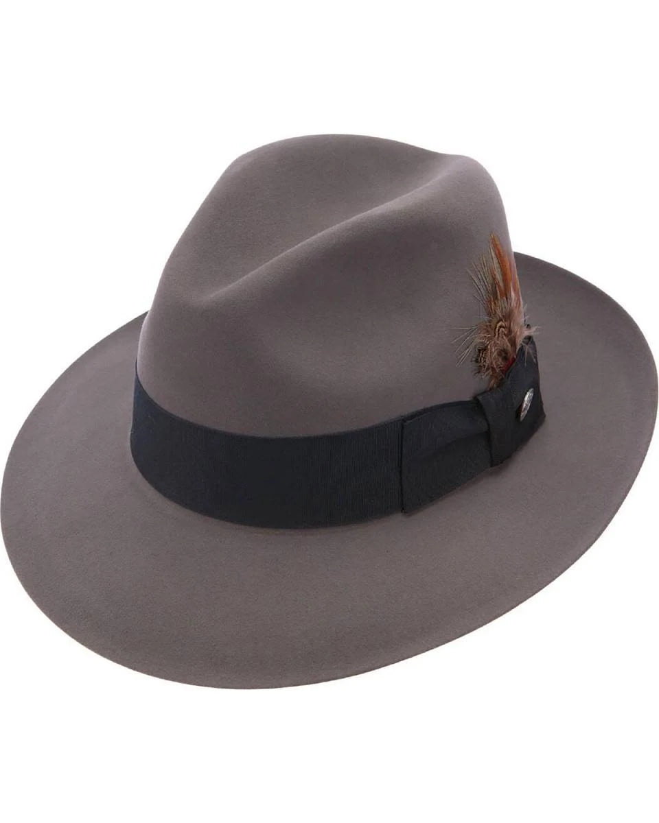 Beaver Fur Felt Fedora Hat E85151