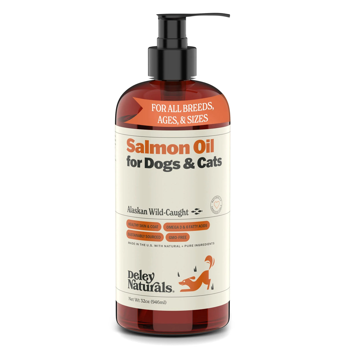 Wild Caught Salmon Oil Supplement 32 Oz I917