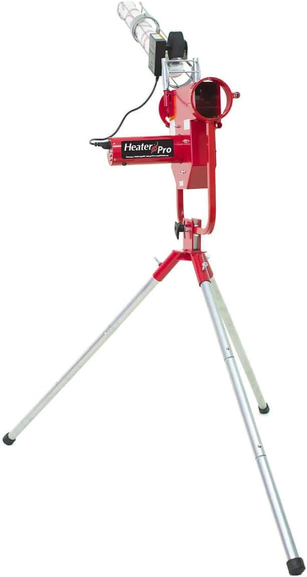 Pro Breaking Ball Baseball Pitching Machine With Auto Ball Feeder & Batting Cage B8425