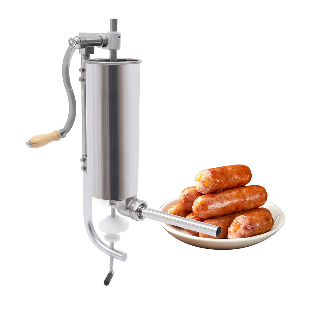 6LBS/3L Stainless Steel Vertical Sausage Stuffer D64371