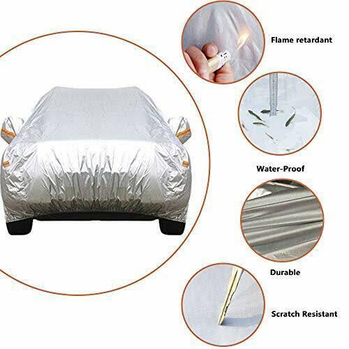 6 Layers Waterproof Car Cover with Zipper Door X3209