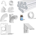 Central Vacuum 3-Inlet Installation Kit with 80 feet of Pipe F2698