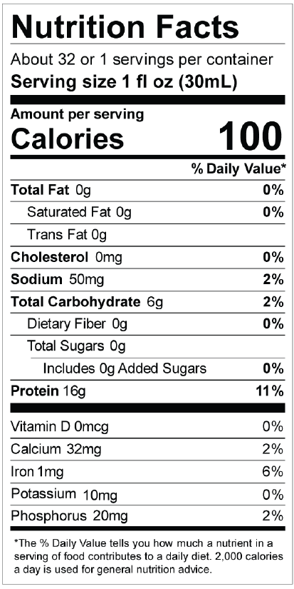Liquid Protein 1oz Packets 25-Pack Peach Mango B68407