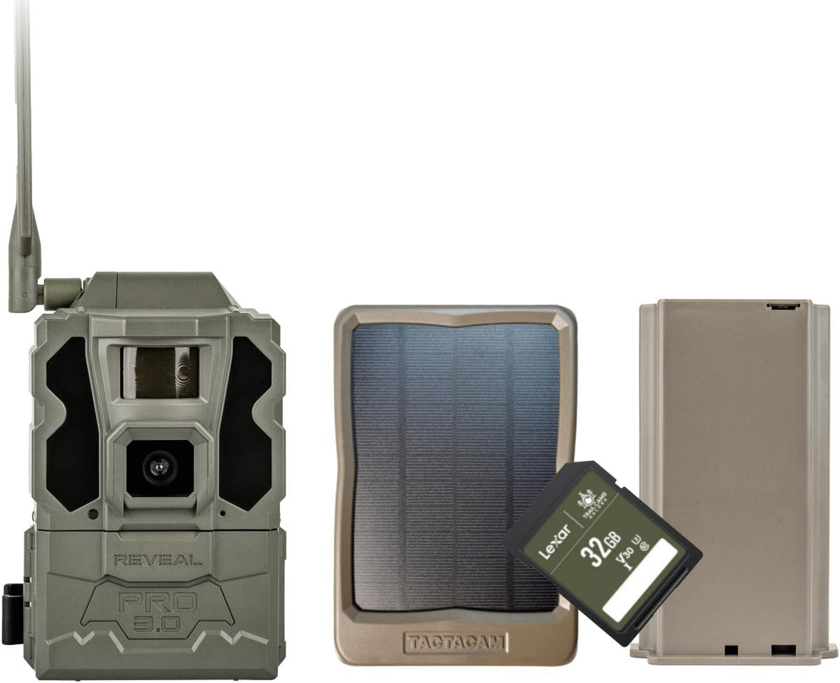 Cellular Trail Camera with Solar Panel and 32GB SD Card W2604