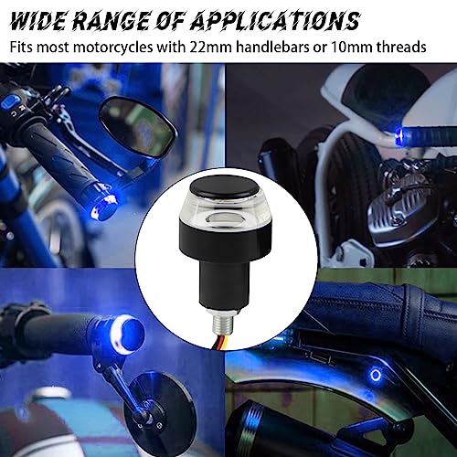 12V LED Handlebar Turn Signal Lights (White/Red) O127817