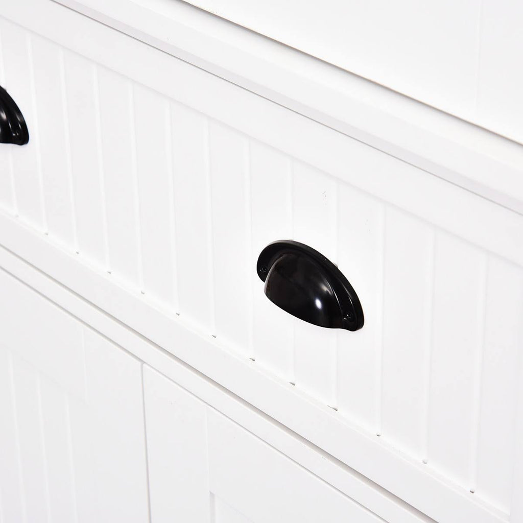 White Tall Kitchen Pantry Cabinet E204567