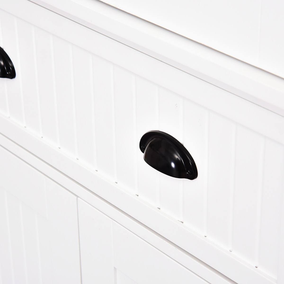 White Tall Kitchen Pantry Cabinet E204567