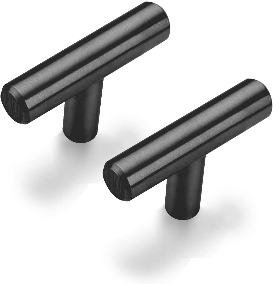 50-Pack Matte Black Round Bar Cabinet Pulls G284985