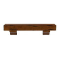 Espresso Rustic Distressed Finish Shelf T8667
