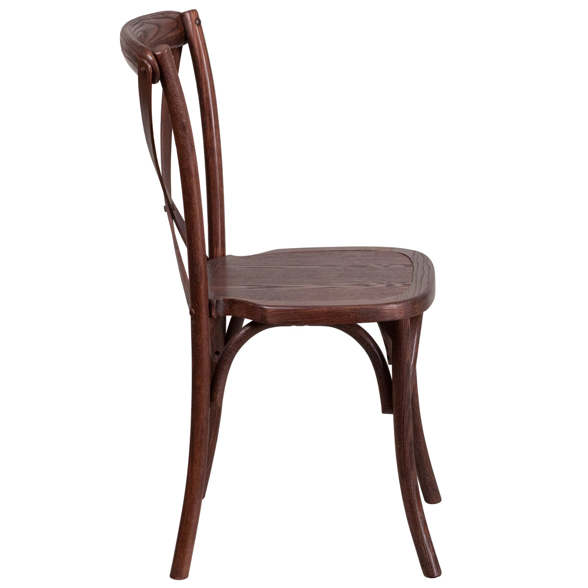 Mahogany Wood Cross Back Chair Q642802