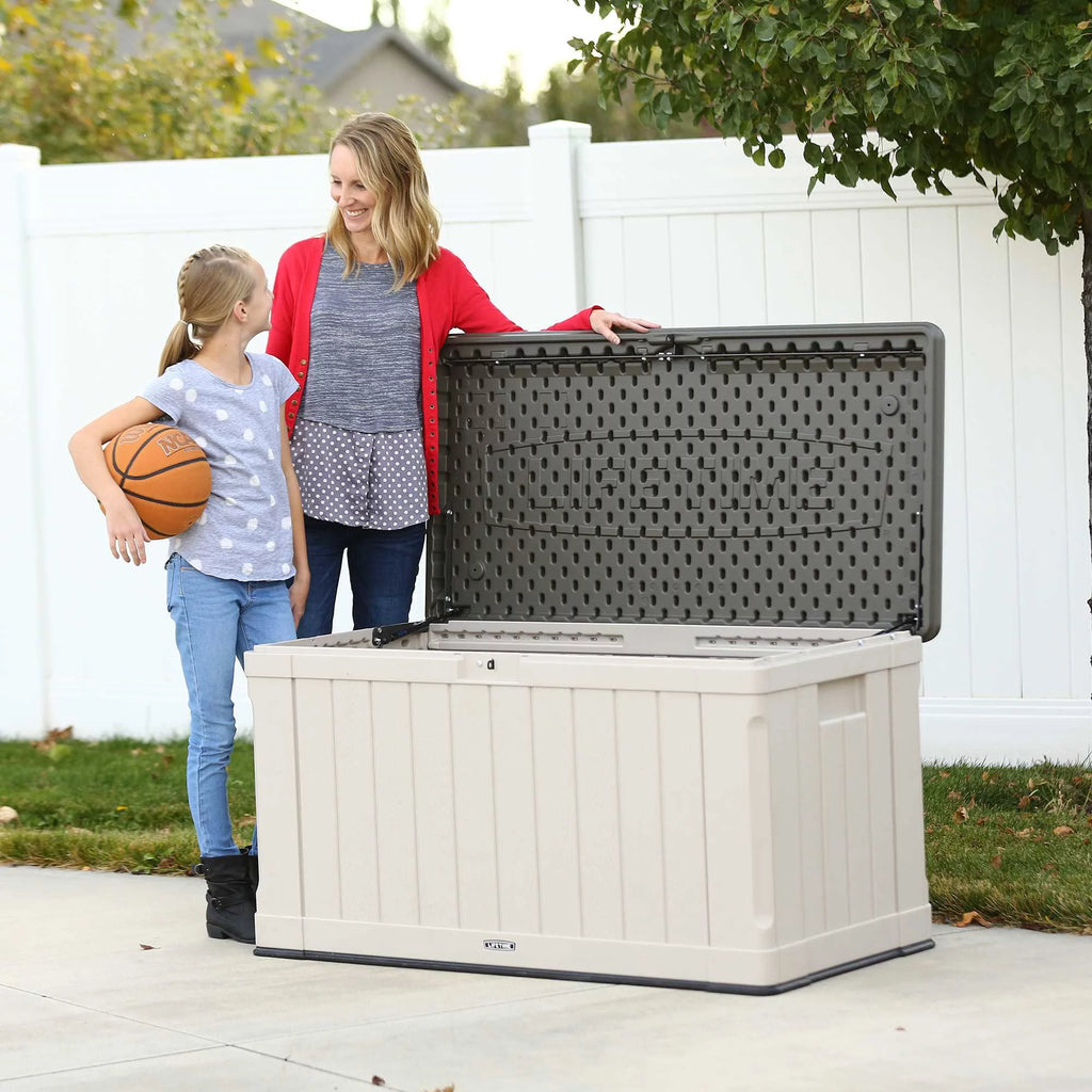 Heavy-Duty 116 Gallon Plastic Deck Box V3167