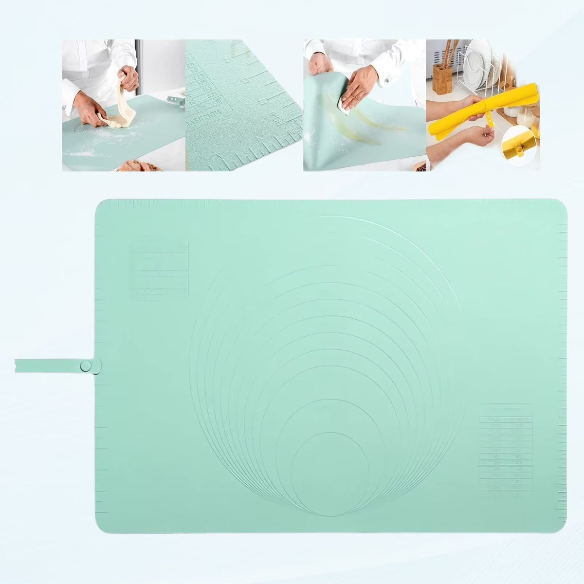 Extra Large Silicone Pastry Mat for Baking Dough J878615
