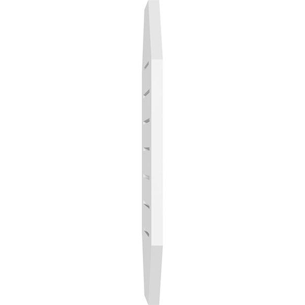 Vertical Elongated Octagon Surface Mount PVC Gable Vent S807