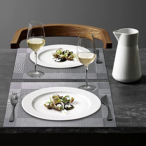 Placemats Set of 6 Heat Resistant Woven PVC Placemats V7088