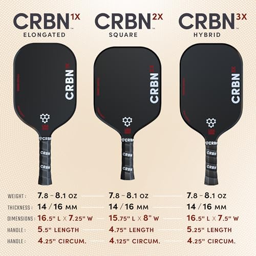 Carbon Fiber Pickleball Paddle with Foam Injected Edges M805615