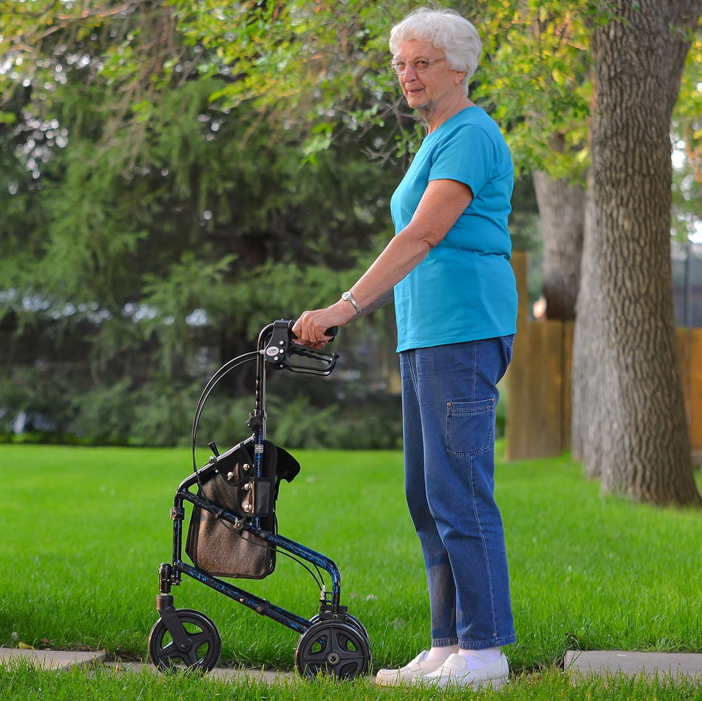 3 Wheel Foldable Walker with Adjustable Handles I740208