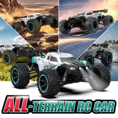 1/14 RC Cars Fast 60 KPH 4WD All Terrain RC Truck with 60 Mins Runtime U455429