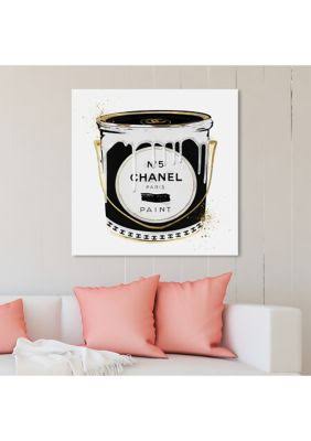 Black Fashion Paint Noir Glam Canvas Q5029