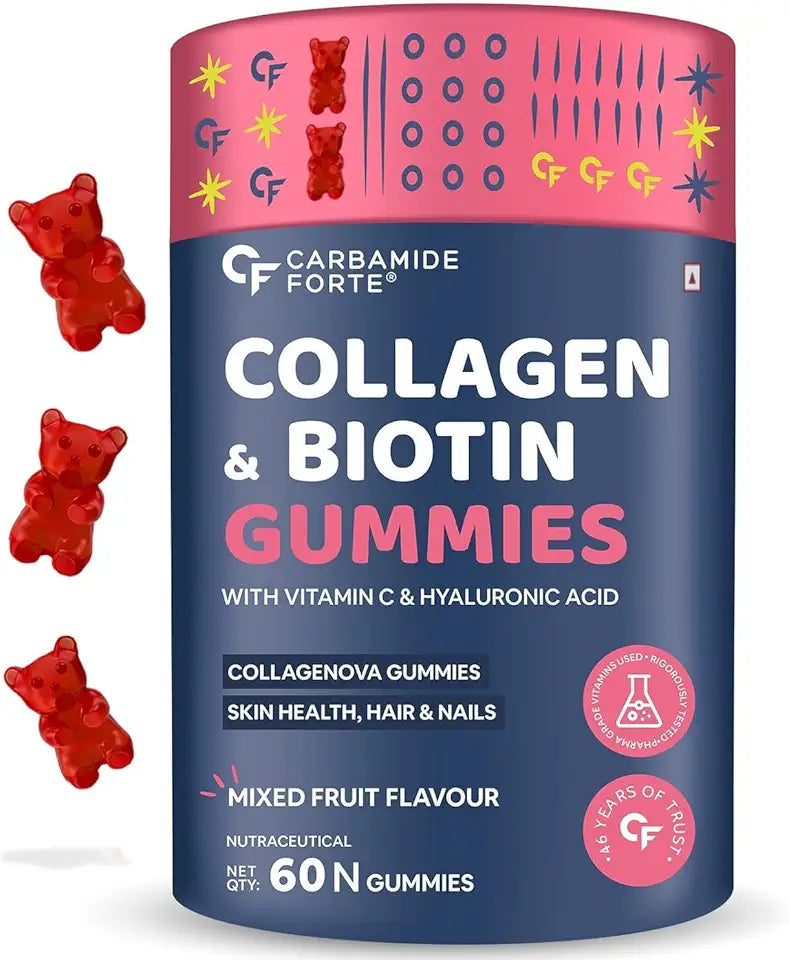 Collagen & Biotin Gummies 60 Gummies Mixed Fruit Flavour F33249