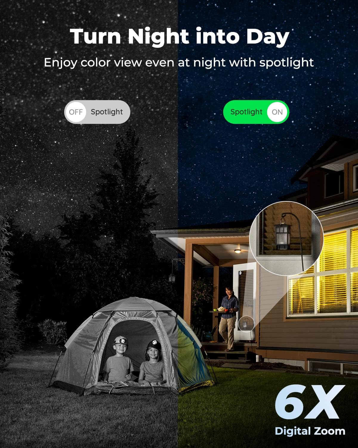 Wireless Solar Powered Security Camera with Motion Activated Light S5999