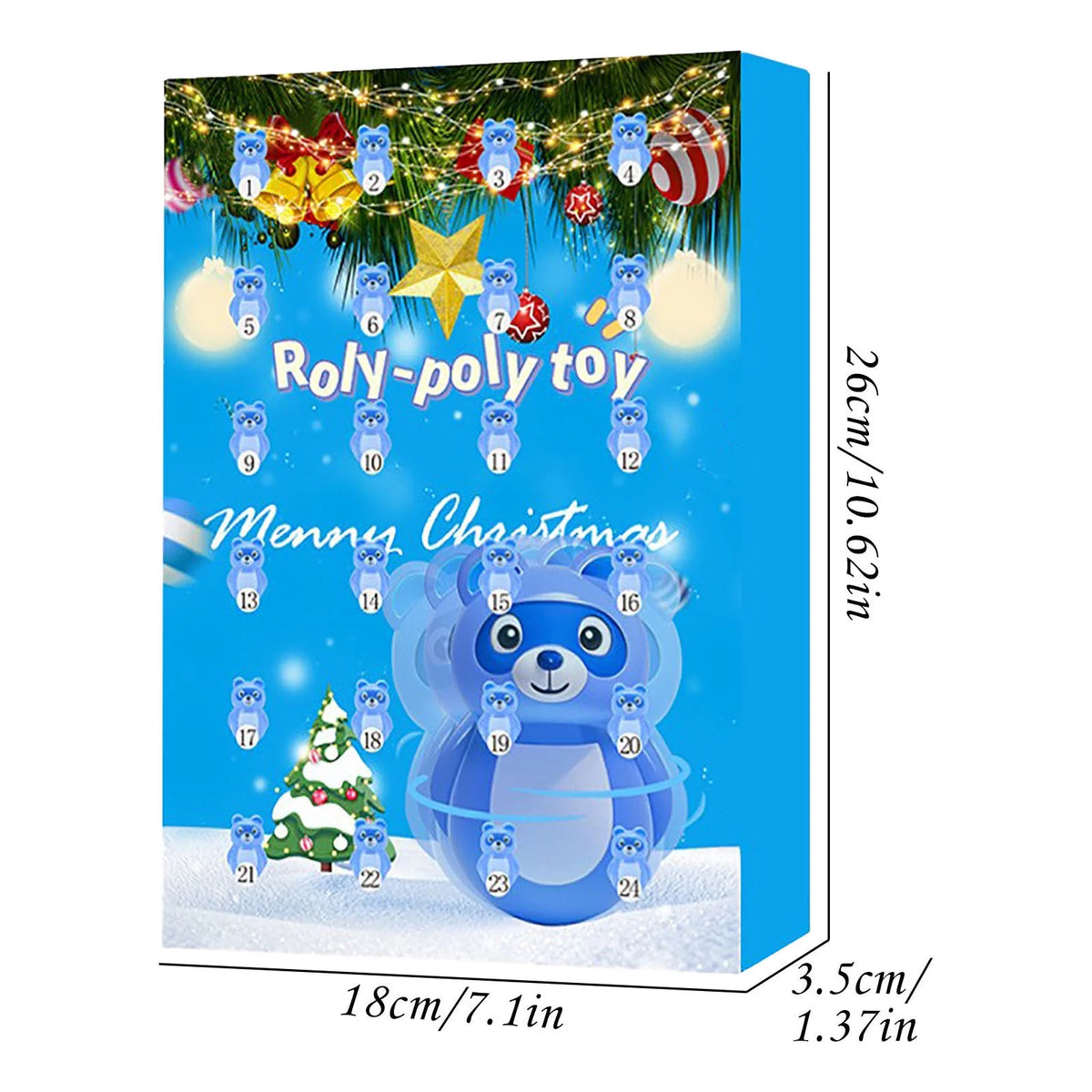 24 Tumbler Doll Countdown Calendar H95141