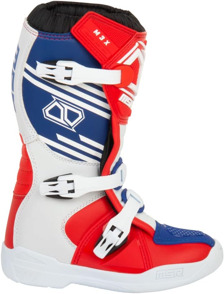 Youth Motocross Boots Red White Blue C577998