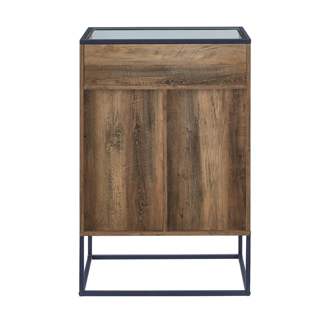 Glass Top 1-Door Bar Cabinet D48819